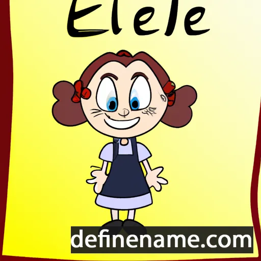 cartoon of the name Edelie