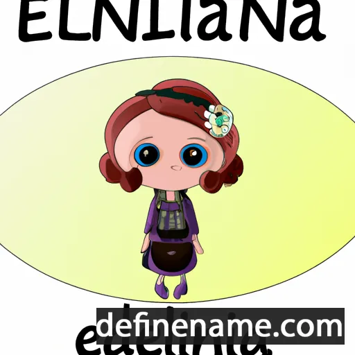 cartoon of the name Edelina