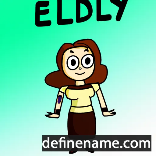 cartoon of the name Edely