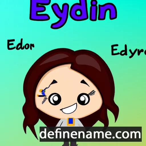 cartoon of the name Edelynn