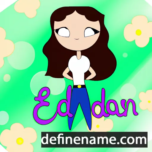 cartoon of the name Eden