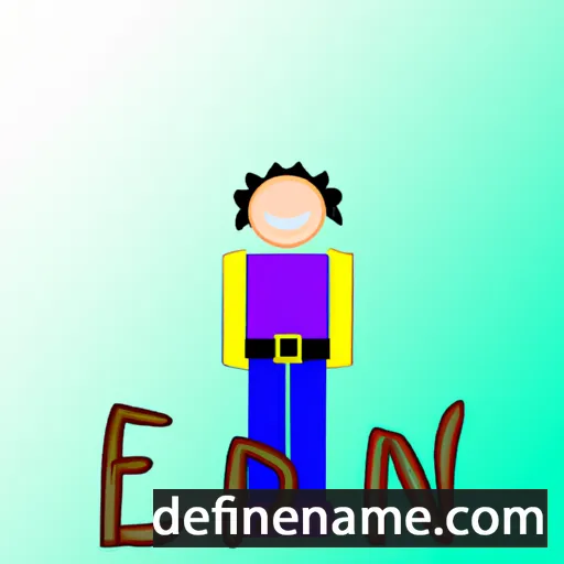 cartoon of the name Edenli