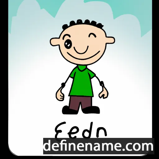 cartoon of the name Edenn