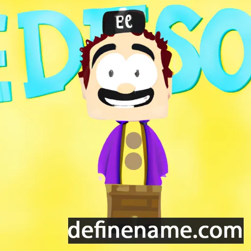 cartoon of the name Edesio