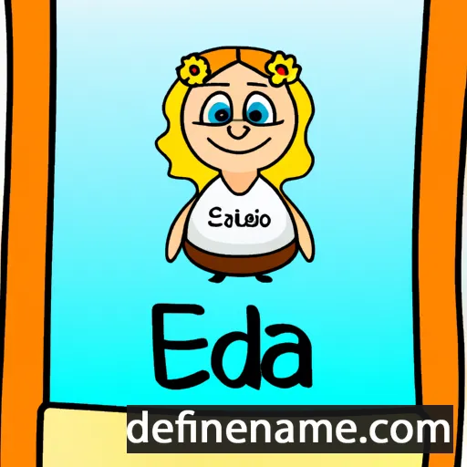 cartoon of the name Edgarda