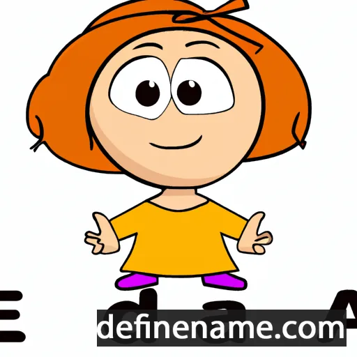 cartoon of the name Edha