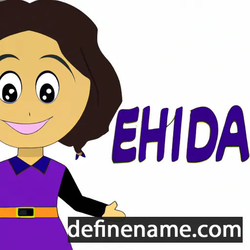 cartoon of the name Edhita