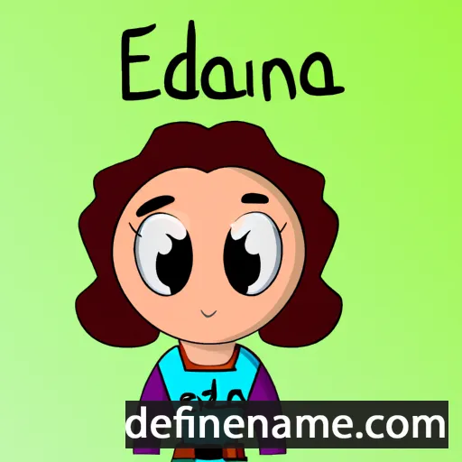 cartoon of the name Ediana