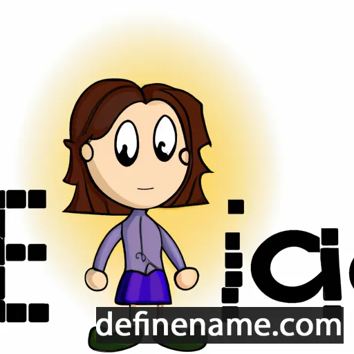 cartoon of the name Edica