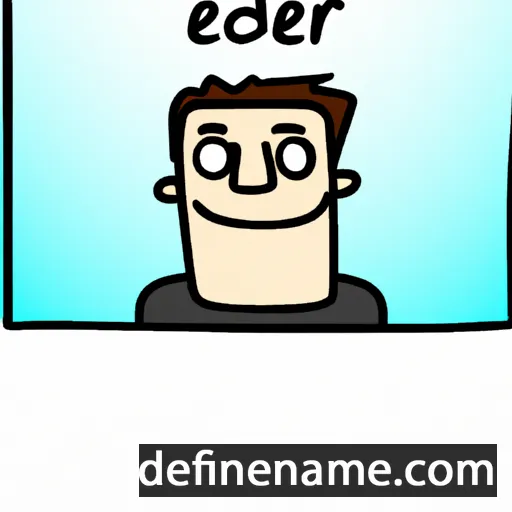 cartoon of the name Edier