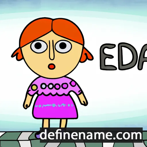 cartoon of the name Ediita