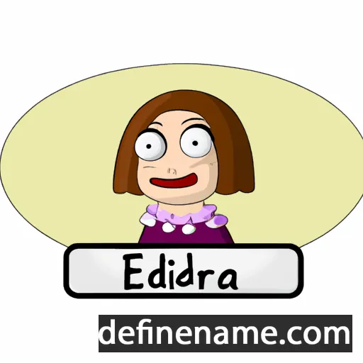 cartoon of the name Edilberta