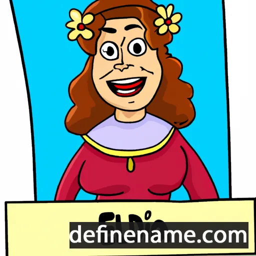 cartoon of the name Edilda