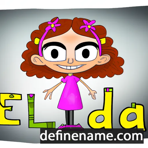 cartoon of the name Edilia