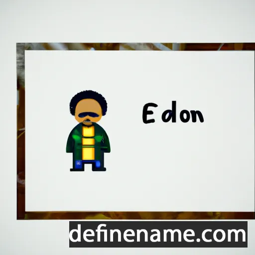 cartoon of the name Edimilson