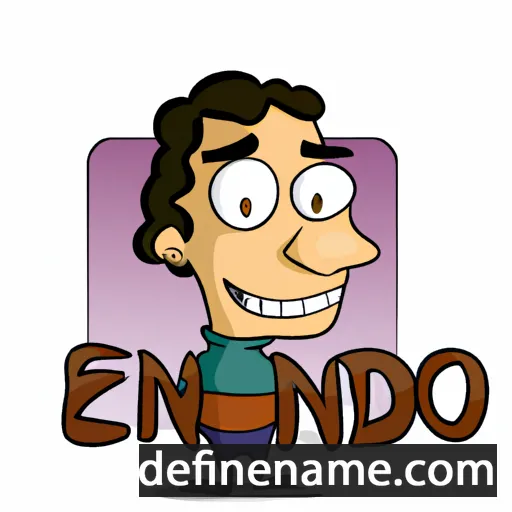 cartoon of the name Edinaldo