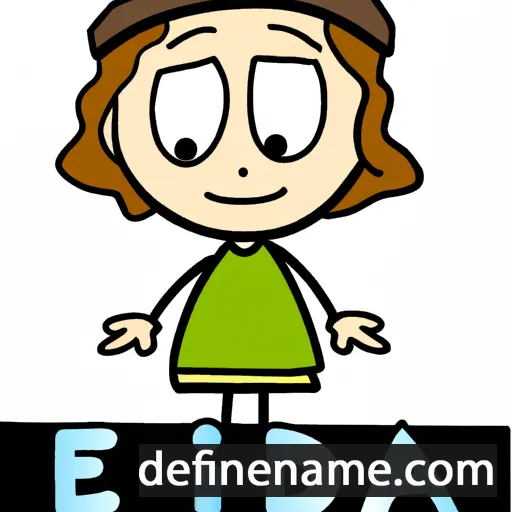 cartoon of the name Edisa