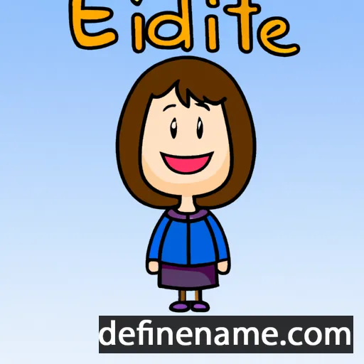 cartoon of the name Edithe