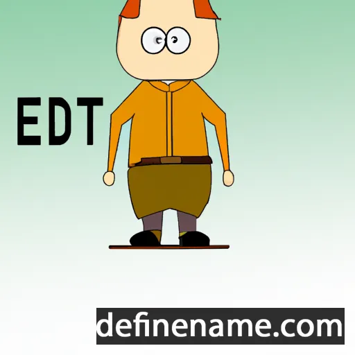 cartoon of the name Editi