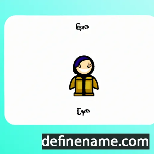 cartoon of the name Ediyn