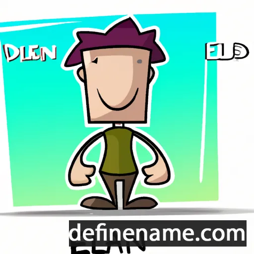 cartoon of the name Edlan