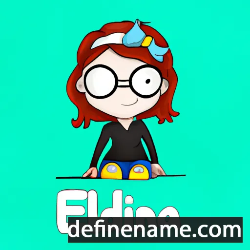 cartoon of the name Edlina