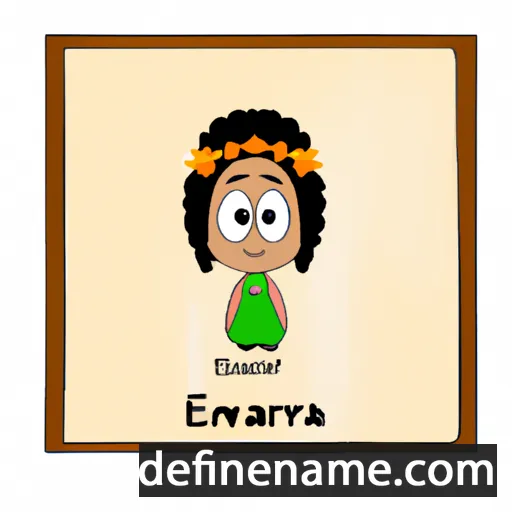 cartoon of the name Edmara