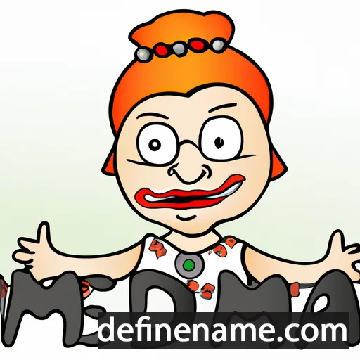 cartoon of the name Edmea