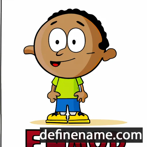 cartoon of the name Edmondu