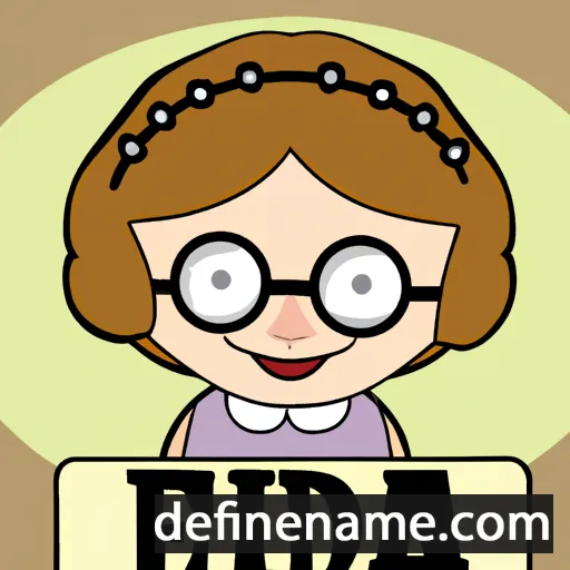 cartoon of the name Edna