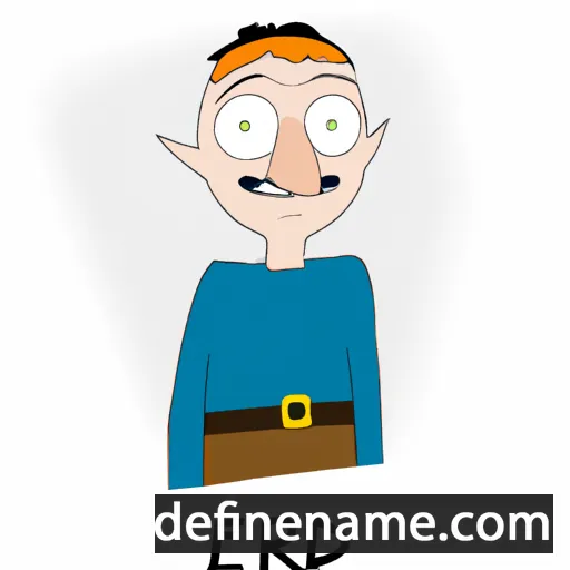 cartoon of the name Ednar