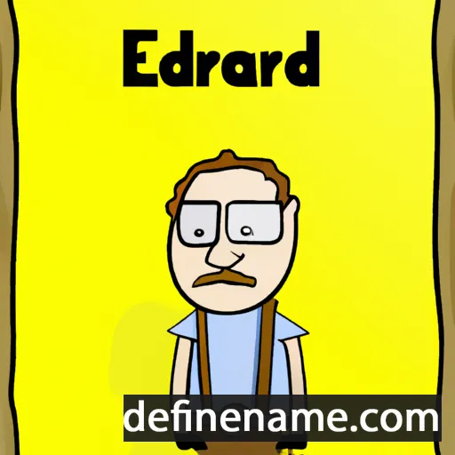 cartoon of the name Edoard