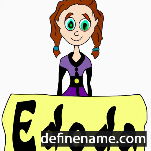 cartoon of the name Edonea