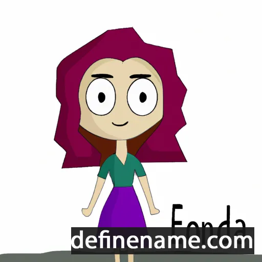 cartoon of the name Edonia