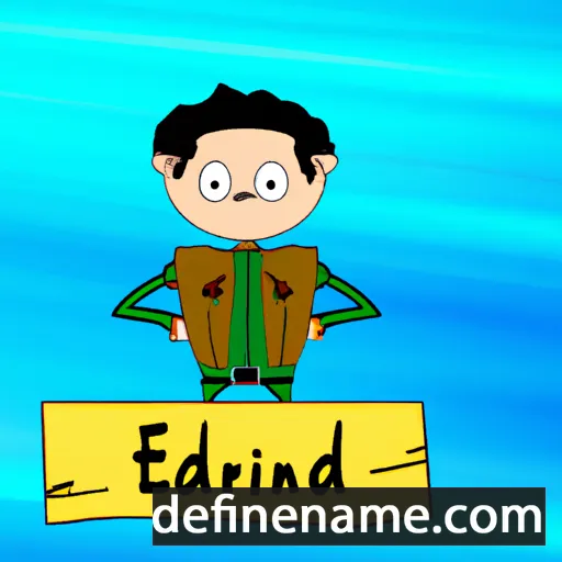 cartoon of the name Edralin