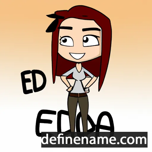 cartoon of the name Edrea