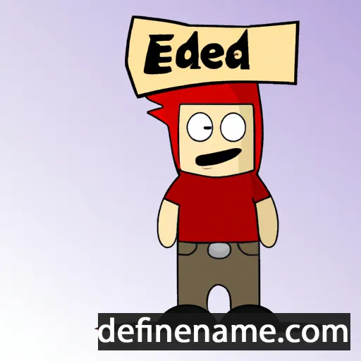 cartoon of the name Edred