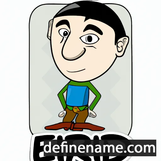 cartoon of the name Edrin