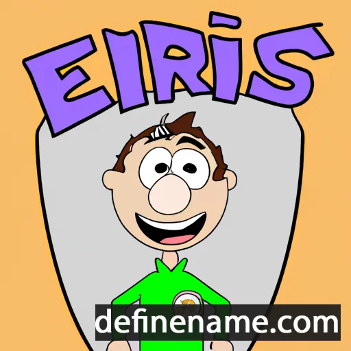 cartoon of the name Edris