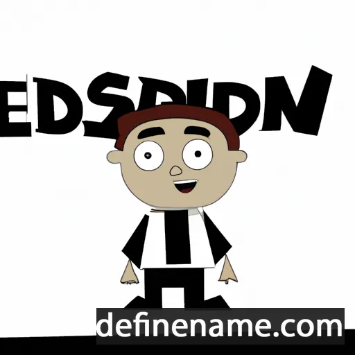 cartoon of the name Edson