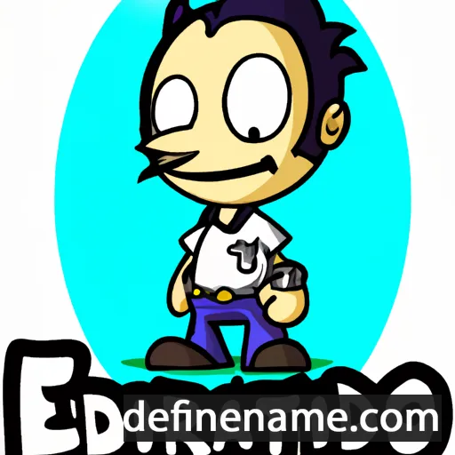 cartoon of the name Eduardito