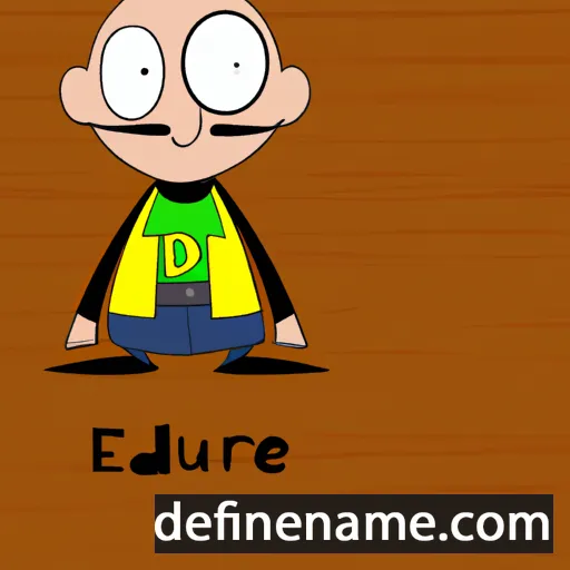 cartoon of the name Edurte