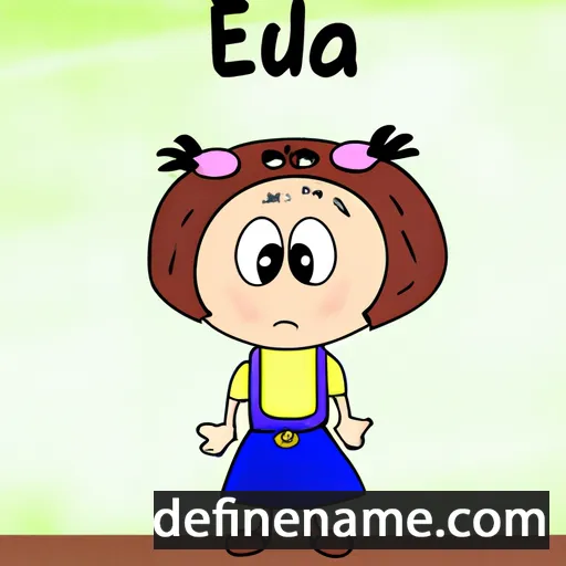 cartoon of the name Eduša