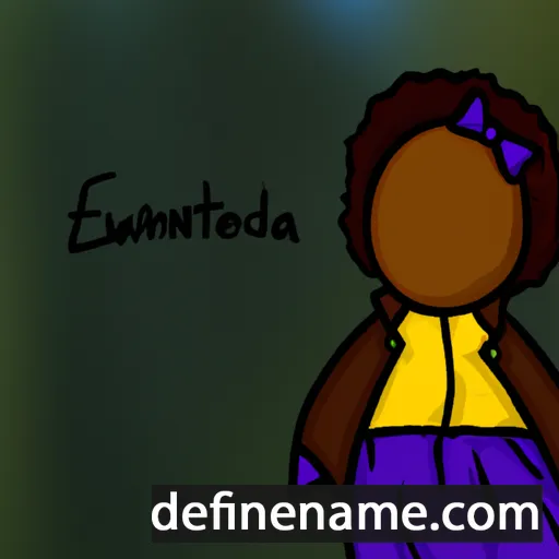 cartoon of the name Edwinetta