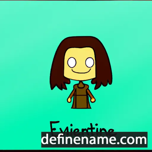 cartoon of the name Edwinette