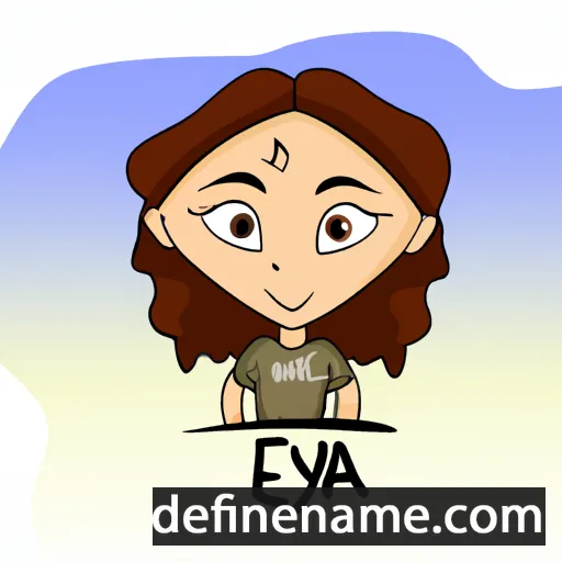 cartoon of the name Edya