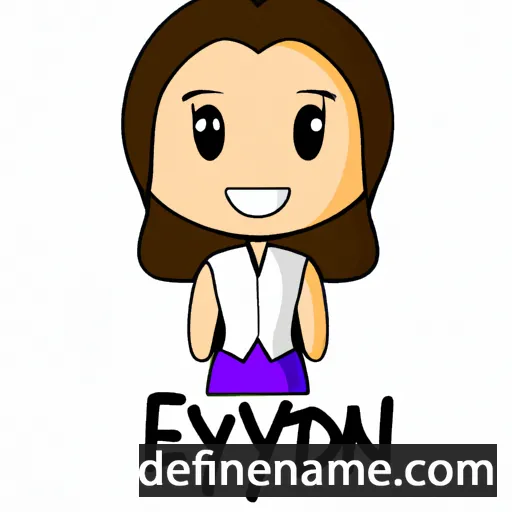 cartoon of the name Edyn