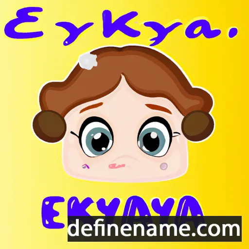 cartoon of the name Edytka