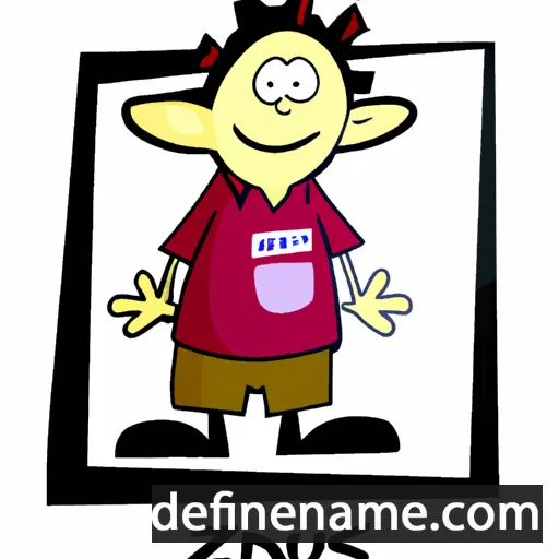 cartoon of the name Edzus