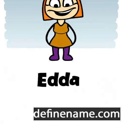 cartoon of the name Eeda